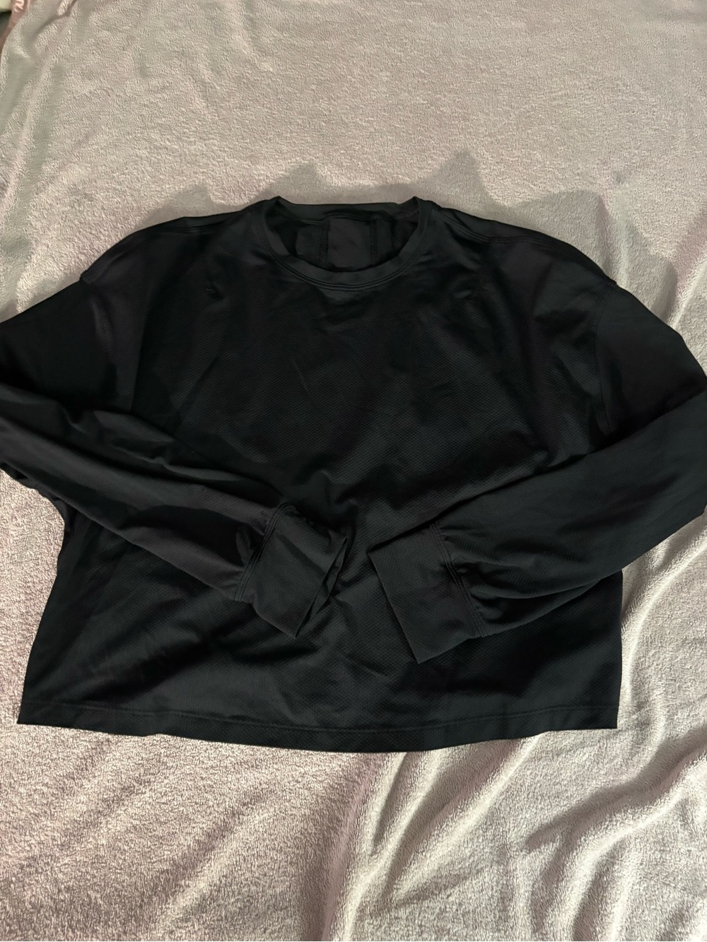 lululemon athletica Black Long Sleeve Crew Top